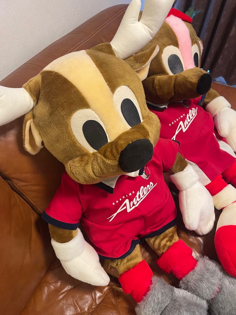 鹿島アントラーズ　しかお&しかこ特大ぬいぐるみセット