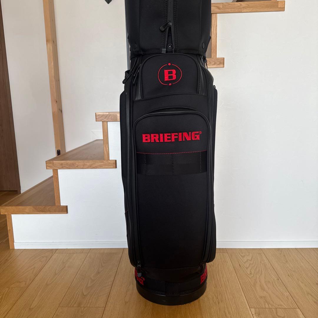 BRIEFING CR-3 #2ゴルフバッグ ブラック アイアンヘッドカバー付き