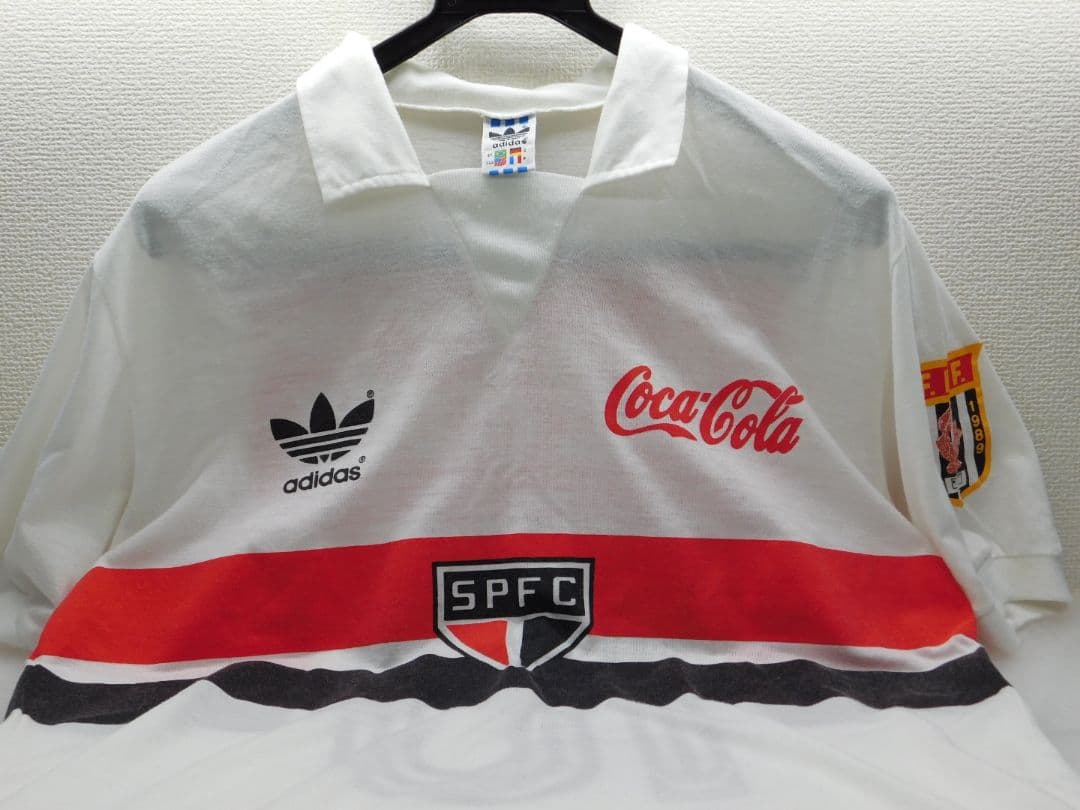 1990 SPFC adidas＆Coca-Colaバージョン公式戦使用品　本物