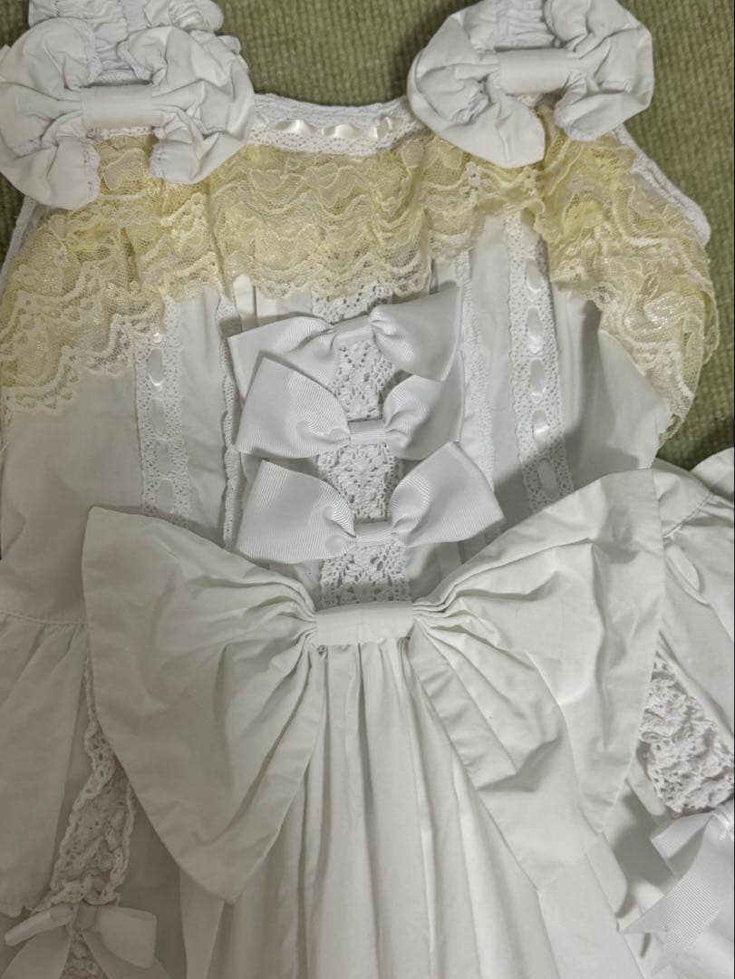 ANDROMEO ホワイト　ジャンパースカート　白ロリ