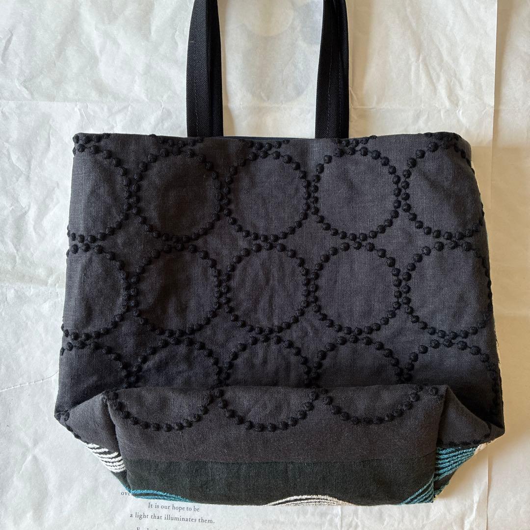 ミナペルホネン 生地使用　twitter/タンバリン　お散歩トートバッグ