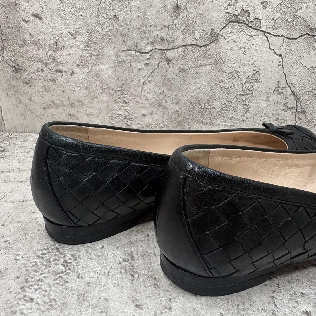 BOTTEGA VENETA イントレチャート フラットパンプス 36 1/2
