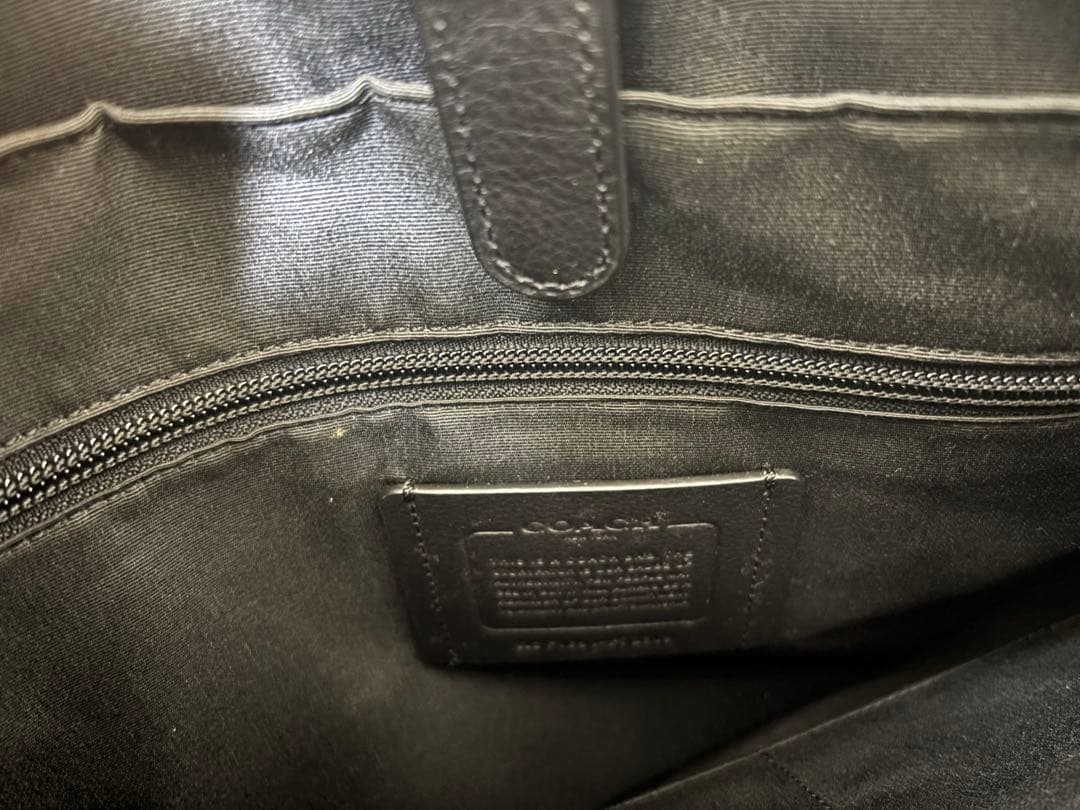 Coach レザー 2wayブリーフケース ビジネスバッグ 黒