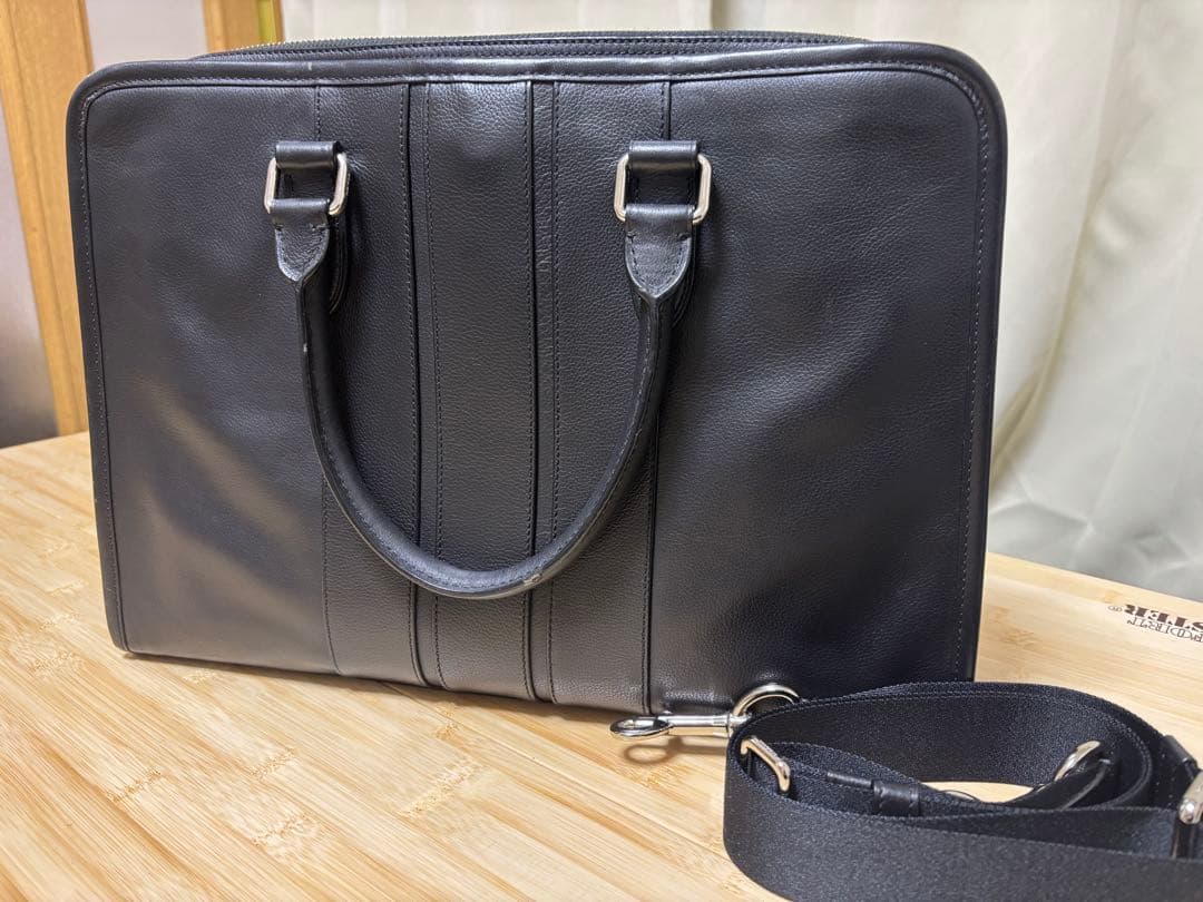 Coach レザー 2wayブリーフケース ビジネスバッグ 黒