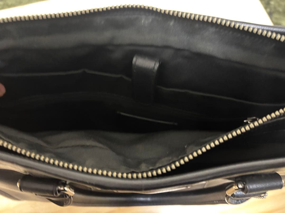 Coach レザー 2wayブリーフケース ビジネスバッグ 黒