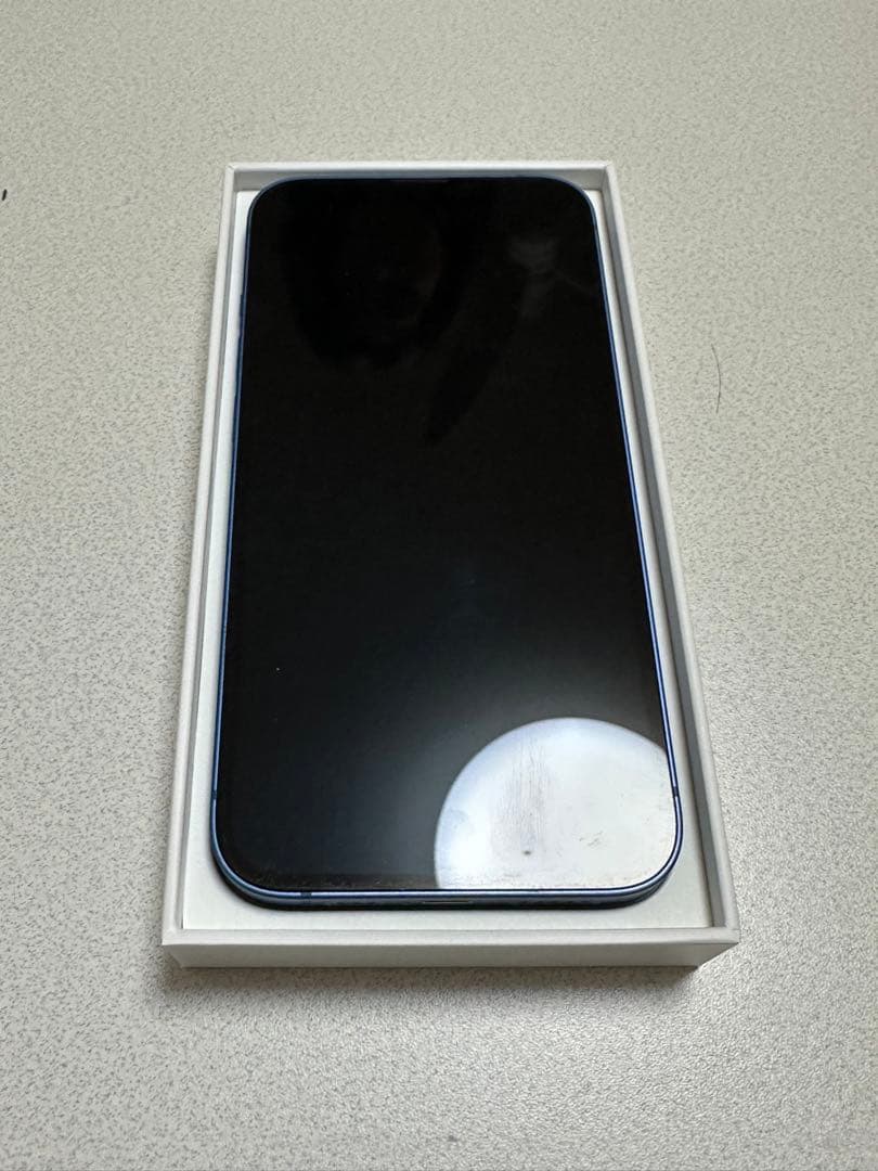 美品　iPhone13 ブルー　128GB 箱なし　バッテリー84%