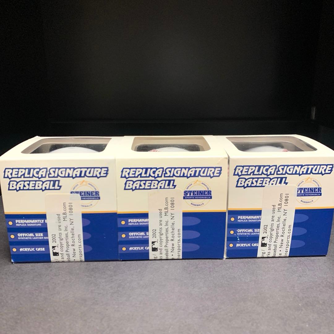 レプリカサインボール3個セット メジャーリーグ イチロー 佐々木 新庄