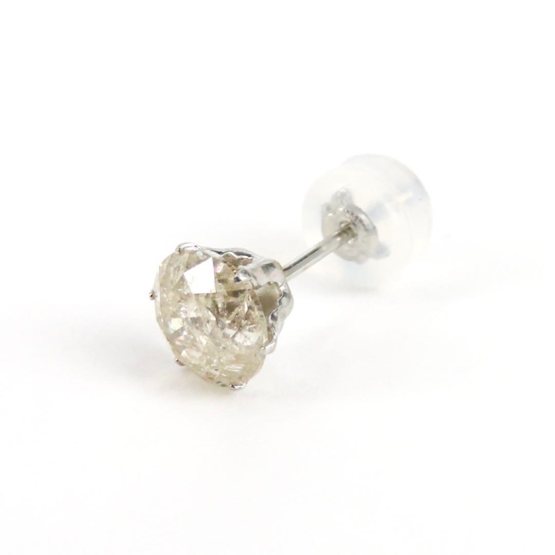 た*そ様 新品　Pt900 ダイヤモンド0.7ct 片耳ピアス　プラチナ　超お買