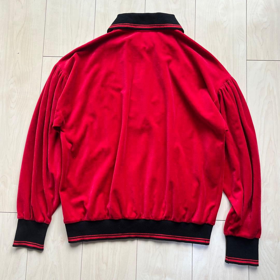 ヴィヴィアンウエストウッドレッドレーベル ベロア ハーフジップ トップス