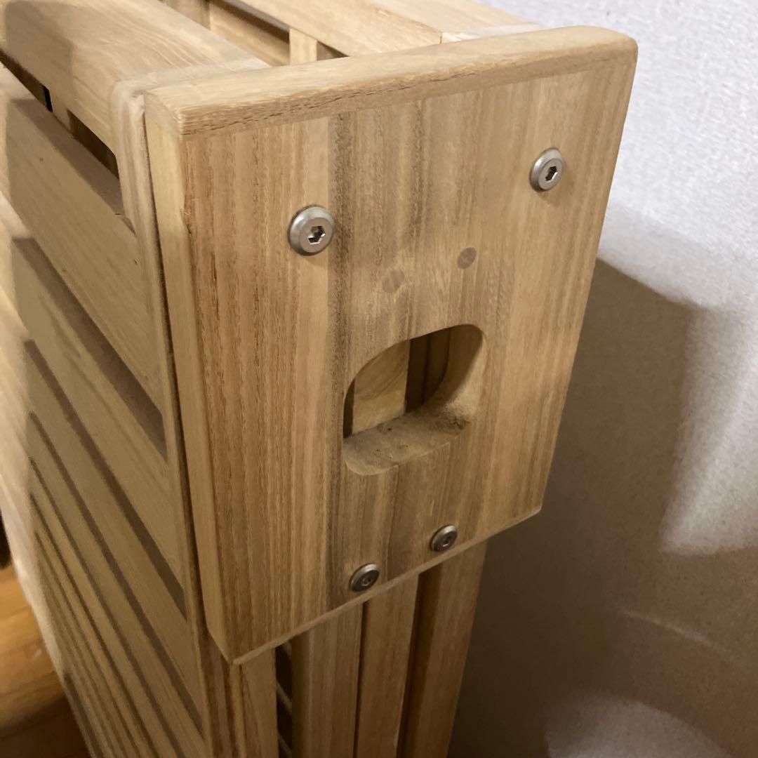桐らくね　折りたたみベッド 木製