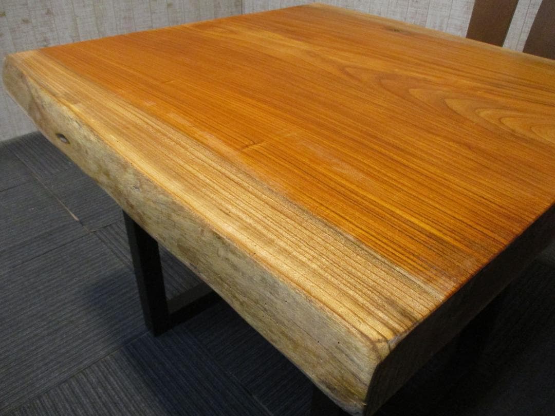 ＃1577■　欅　ケヤキ　一枚板　テーブル　ローテーブル　座卓　デスク　天板