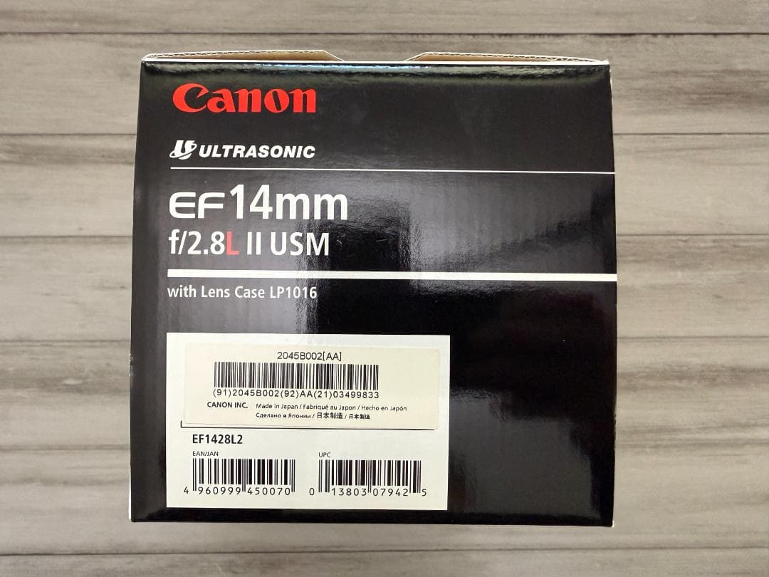 CANON EF14mm F2.8L II USM (全付属品有)