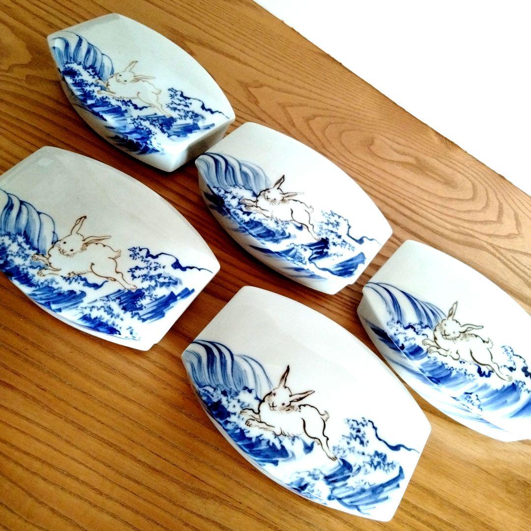 ☆ 三浦竹泉 清水焼 波兎蓋碗