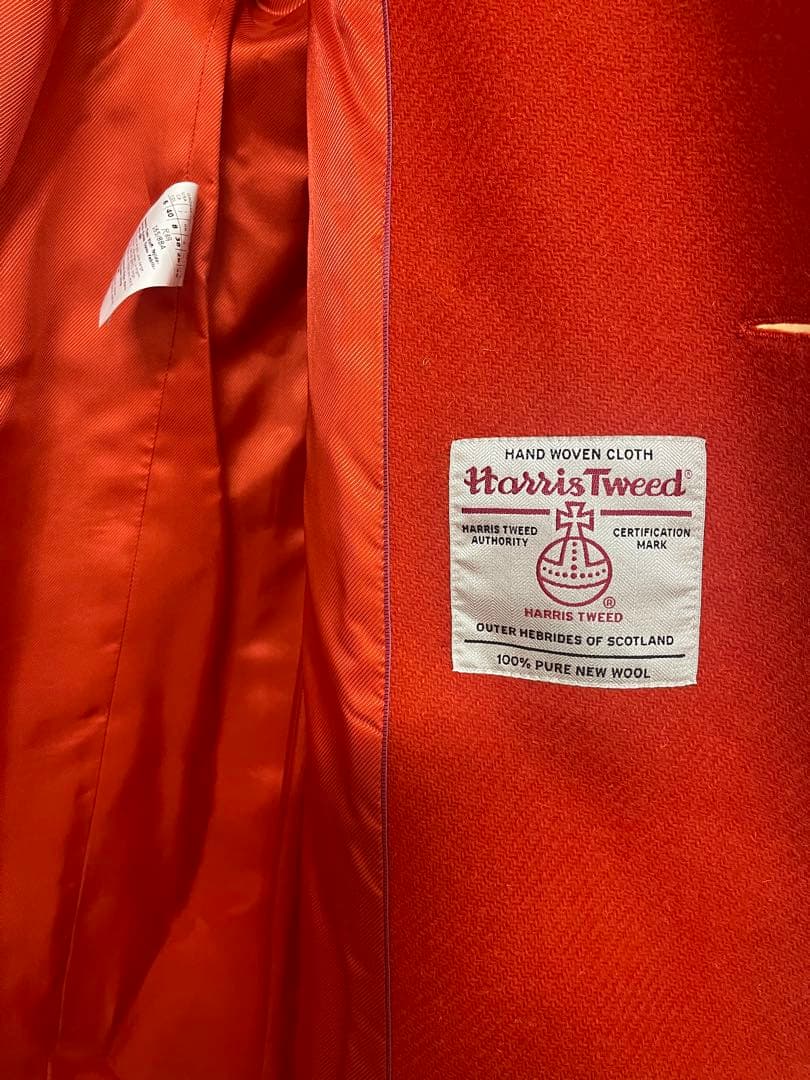 【極美品✨】ウィークエンド ハリスツイード ダブルブレストミディコート