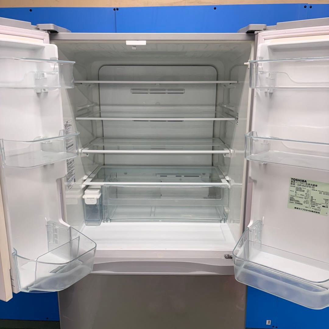634 ファミリー向け　大型冷蔵庫　6ドア　観音開き　フレンチドア　400L強