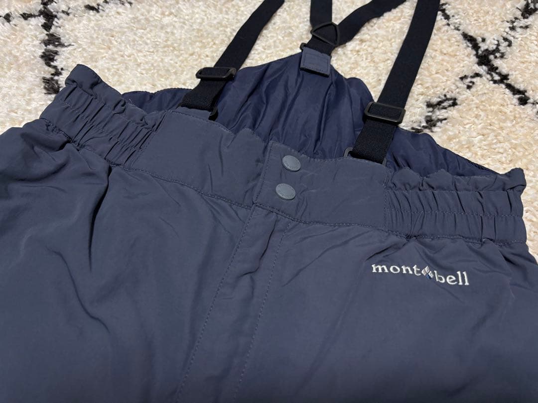 極美品＊モンベル パウダーライト ジャケット・ビブ スキーウェア上下セット150