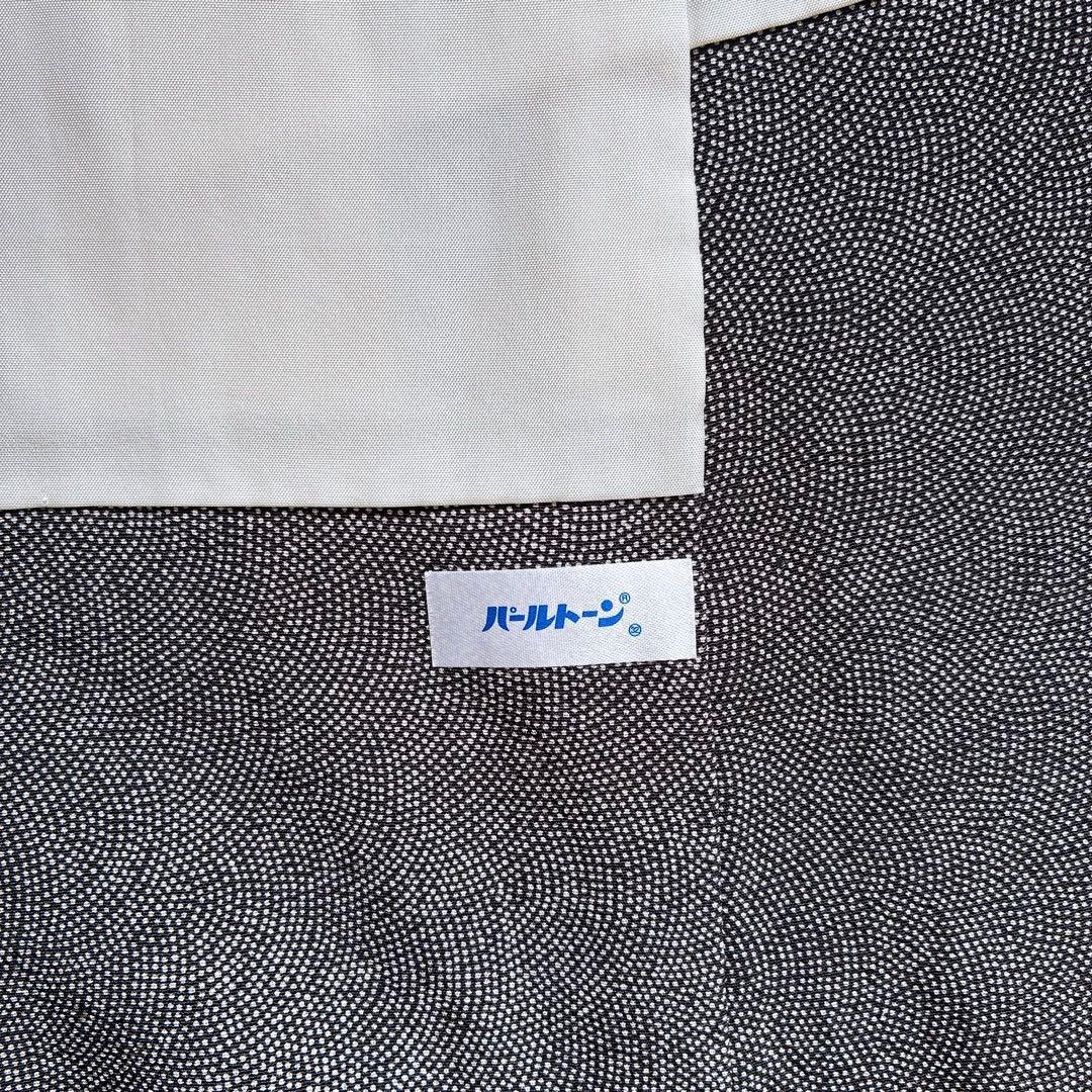 〈長襦袢➕〉訪問着　フルセット　着物　正絹　保津川下り　渋　パールトーン　J8