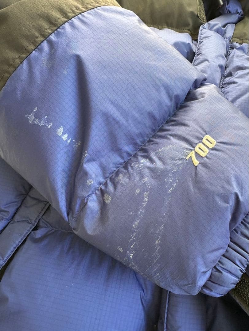 THE NORTH FACE ダウンジャケット 700 青　ヌプシ