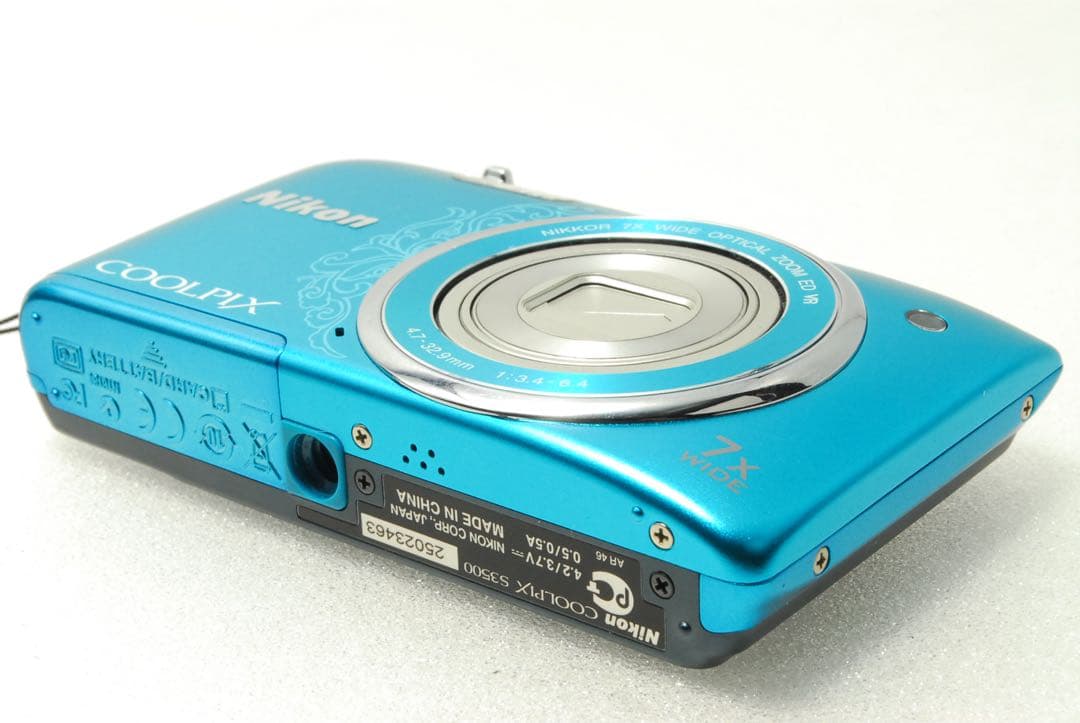 Nikon COOLPIX S3500 ❤️スマホ転送 動作確認済 ブルー ニコン