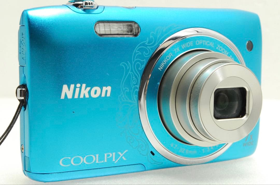 Nikon COOLPIX S3500 ❤️スマホ転送 動作確認済 ブルー ニコン