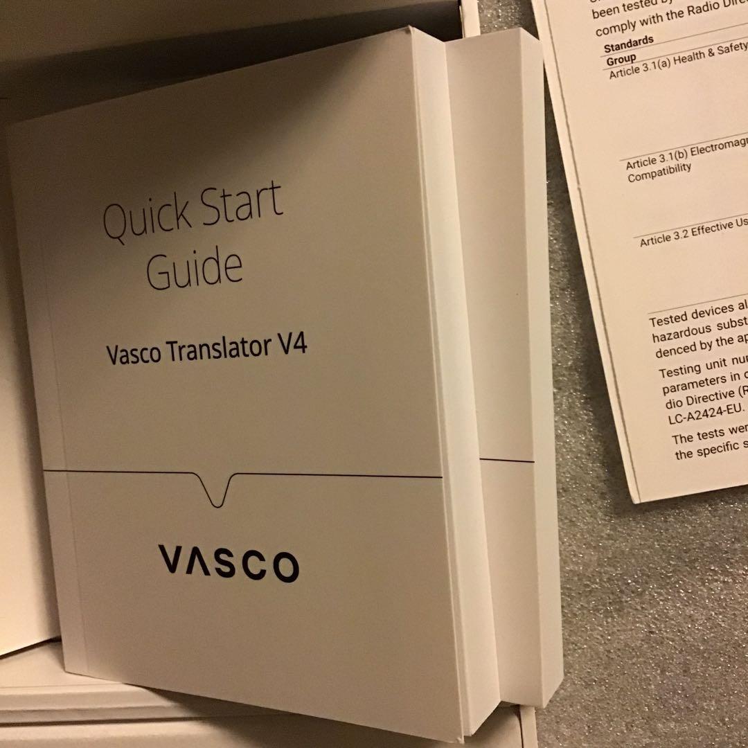 Vasco Translator V4| 音声翻訳機 翻訳機 保護ケース付き