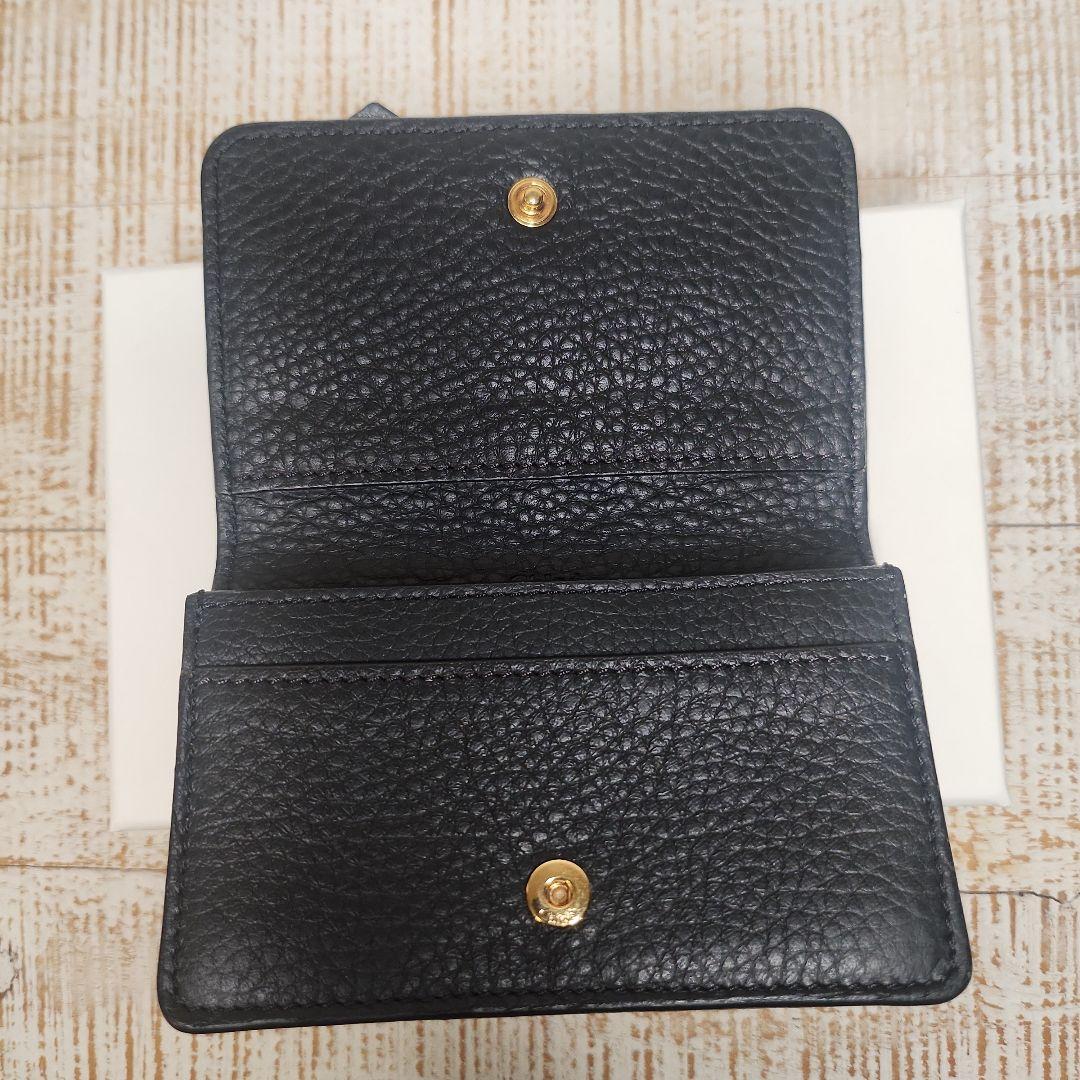 Chloé ブラック レザー 名刺入れ カードケース クロエ