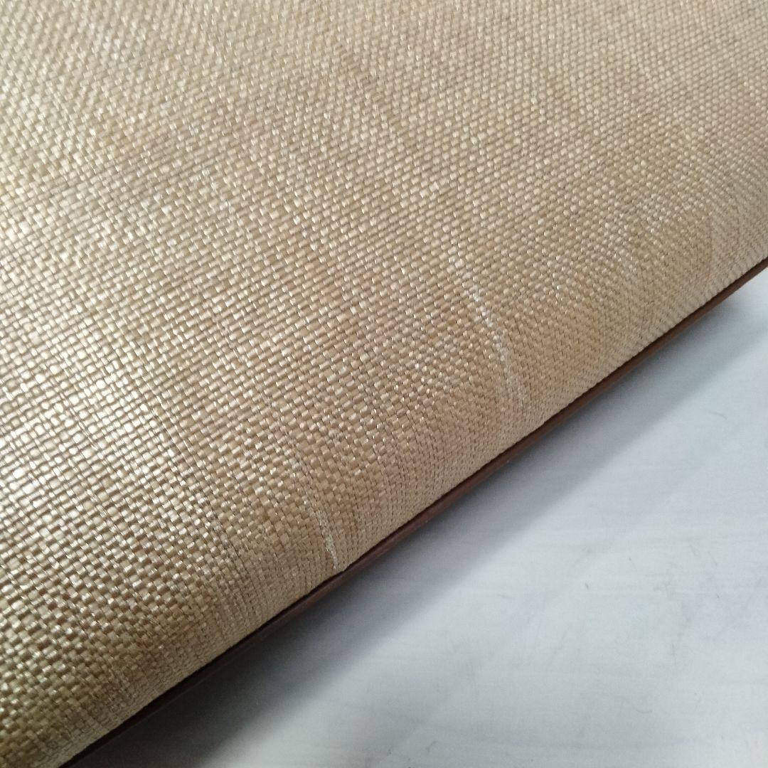 VASIC かごバッグ A4可 大容量 ステッチ ラフィア レザー ブラウン