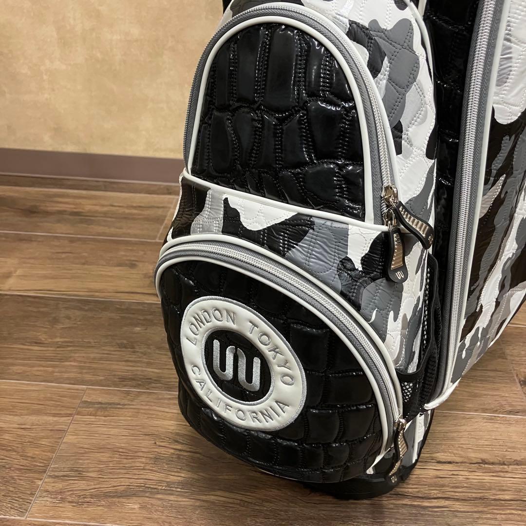 美品 OUUL オウル スタンド キャディバッグ アリゲーター カモ 9.5型