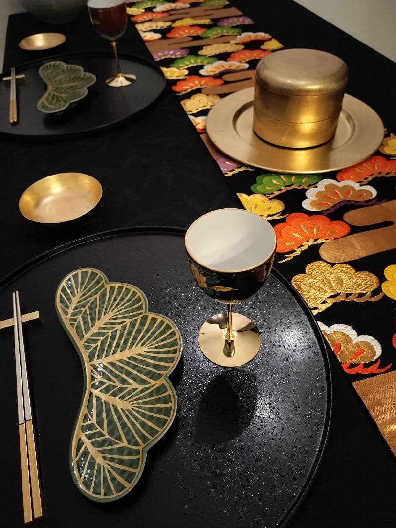 A919高級‼️縁起の良い松‼️節分‼️テーブルランナー2m12cm