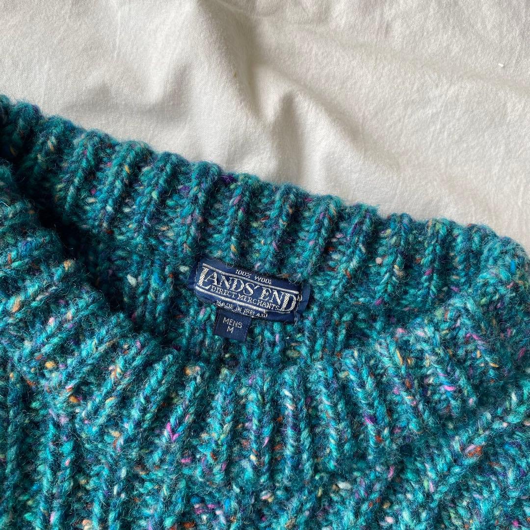 80s 90s LANDS' END　ネップ　セーター