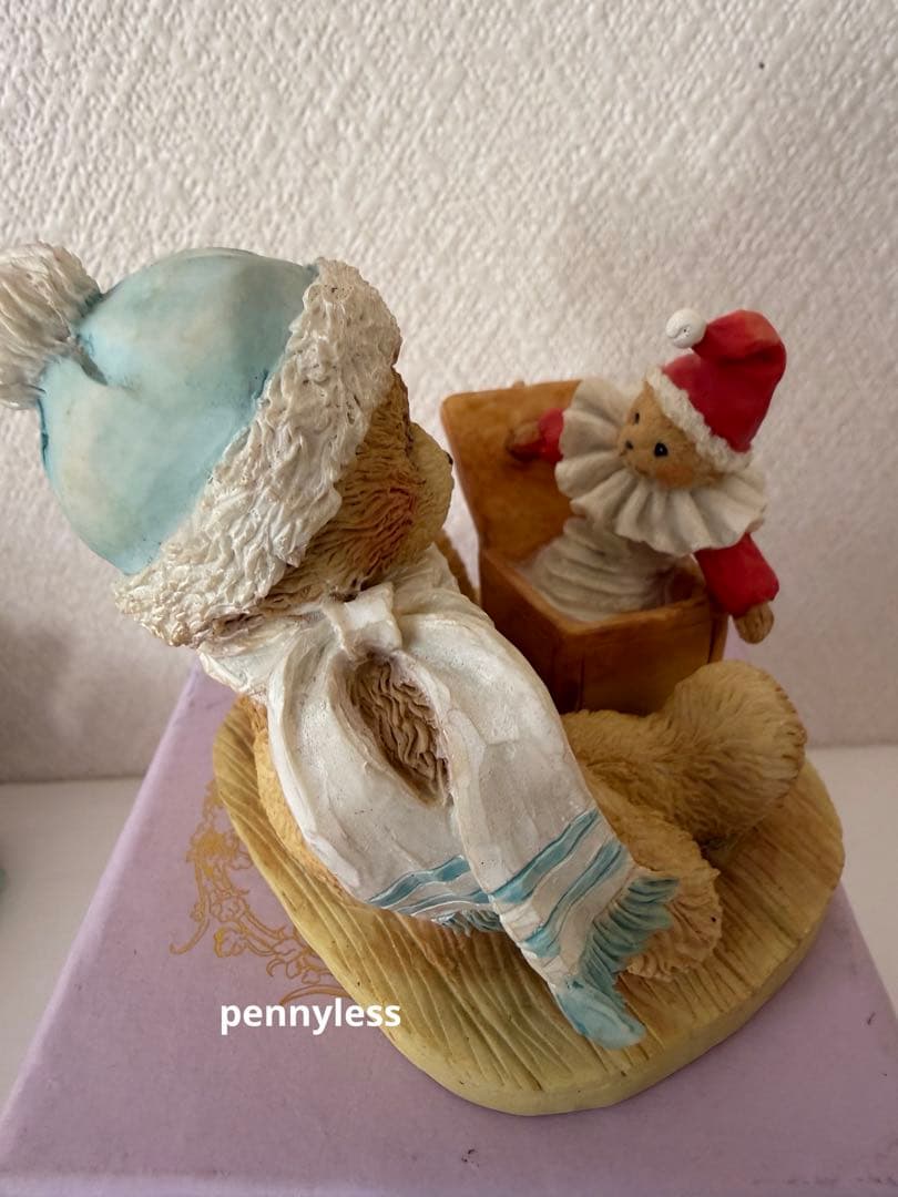 Cherished Teddies チェリッシュドテディ陶器クマの置物4体セット