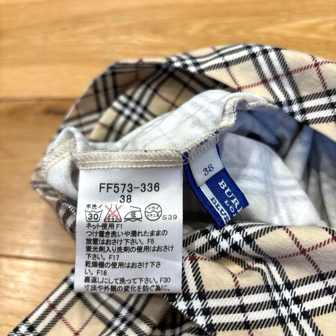 【バーバリーブルーレーベル】✳︎かわいいノバチェック柄キャミソール✳︎38size