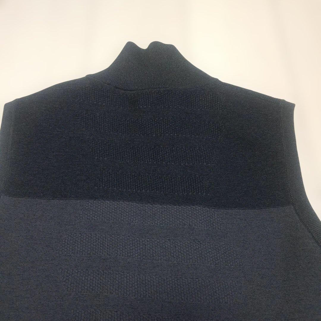 【入手困難】デサントゴルフ メランジ フルジップ ニットベスト M