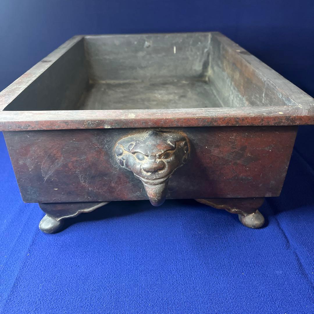 水盤　花器　中国古美術　古銅　真鍮