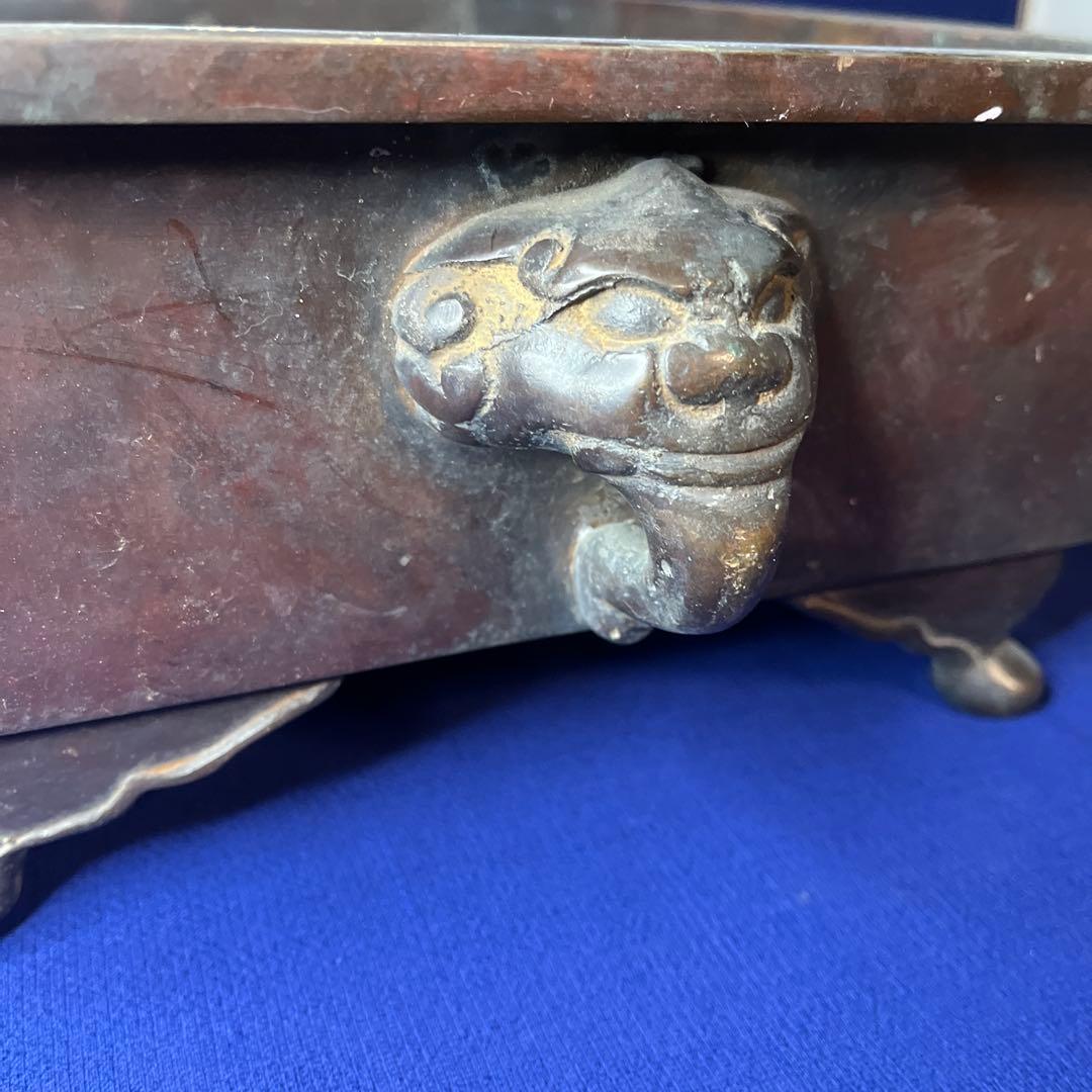 水盤　花器　中国古美術　古銅　真鍮