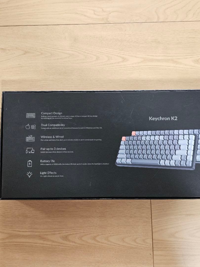 ★即日配達★Keychron K2 茶軸 US配列 ダークグレー