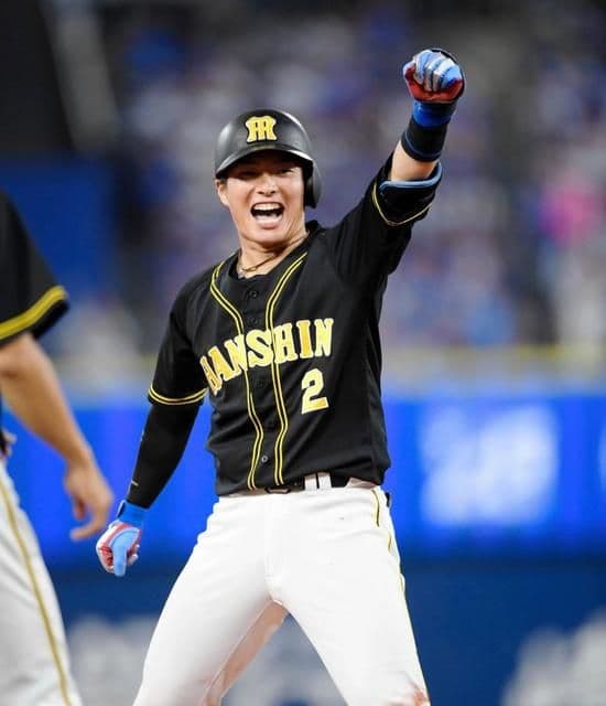 【希少】阪神タイガース　北条史也　ビジター　ブラックユニフォーム　Мサイズ