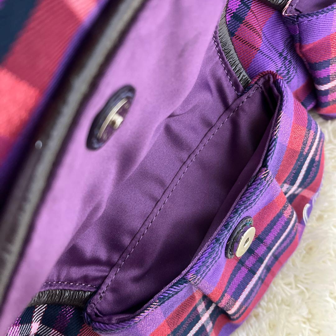 未使用級　COACH コーチ POPPY ショルダーバッグ y2k 紫　袋付き