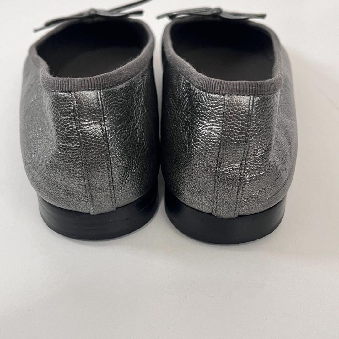 美品 CHANEL ココマーク バレリーナ シューズ G02819 37C