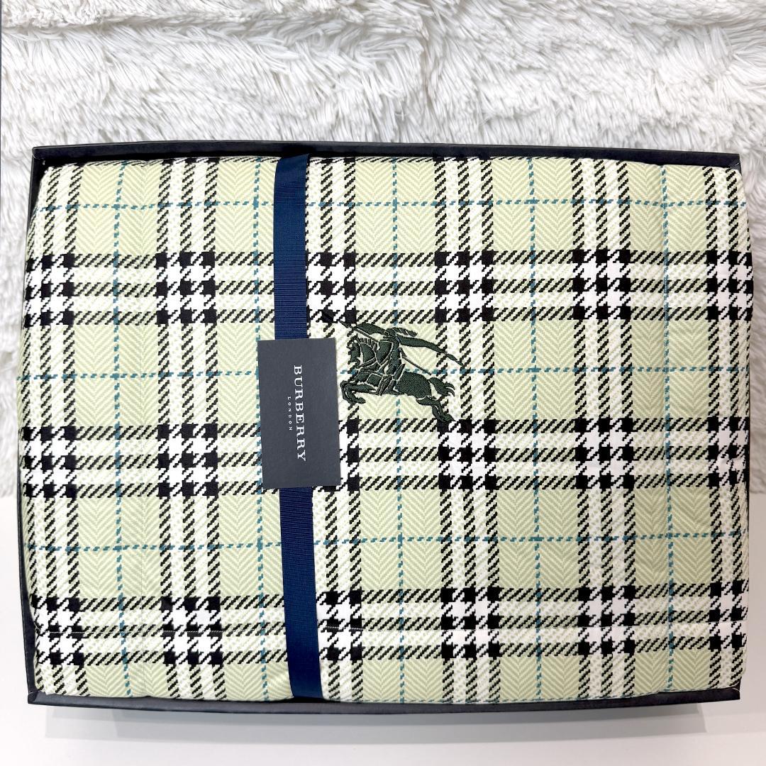 【未使用品】バーバリー 西川産業 羽毛肌掛けふとん 2色セット ノバチェック