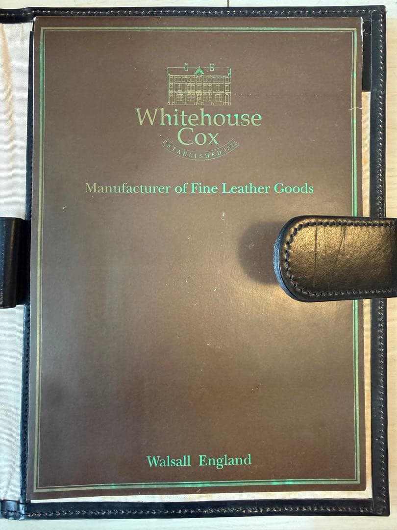 ホワイトハウスコックス　ノートカバー　ケース