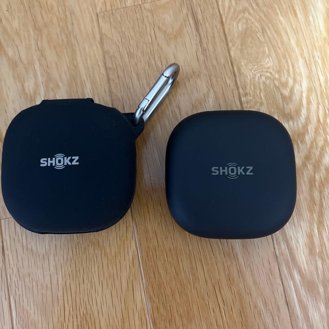 【美品】SHOKZ OPENFIT2 ブラック シリコンケース付き