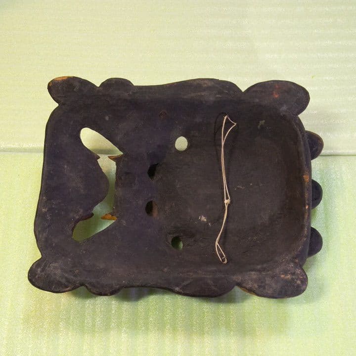 お面　マスク　木製　木彫り　 壁掛け　オブジェ　インテリア　エスニック　魔除け