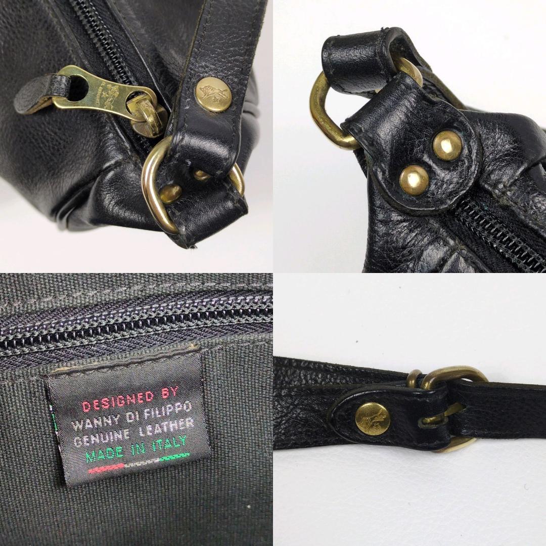 イルビゾンテ ショルダーバッグ 大きい ブラック ハーフムーン 三日月