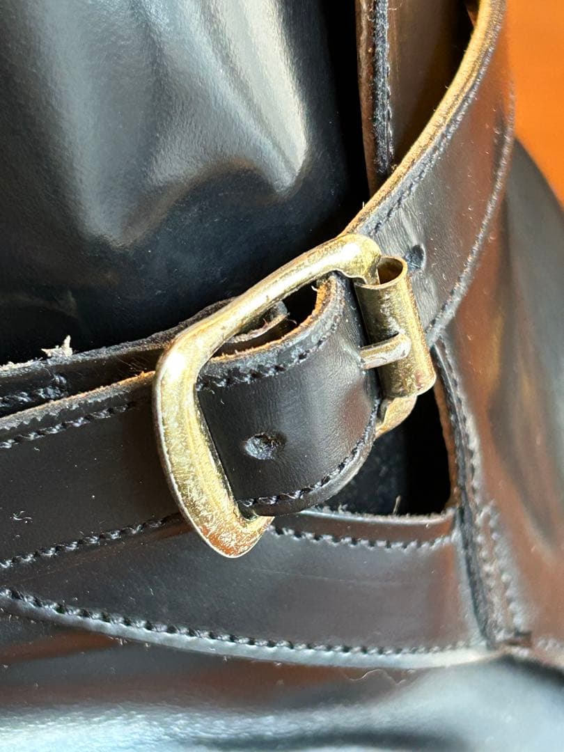 ★英国ハンドクラフト★ブラックレザージョッパーブーツ【状態良】検トリッカーズ
