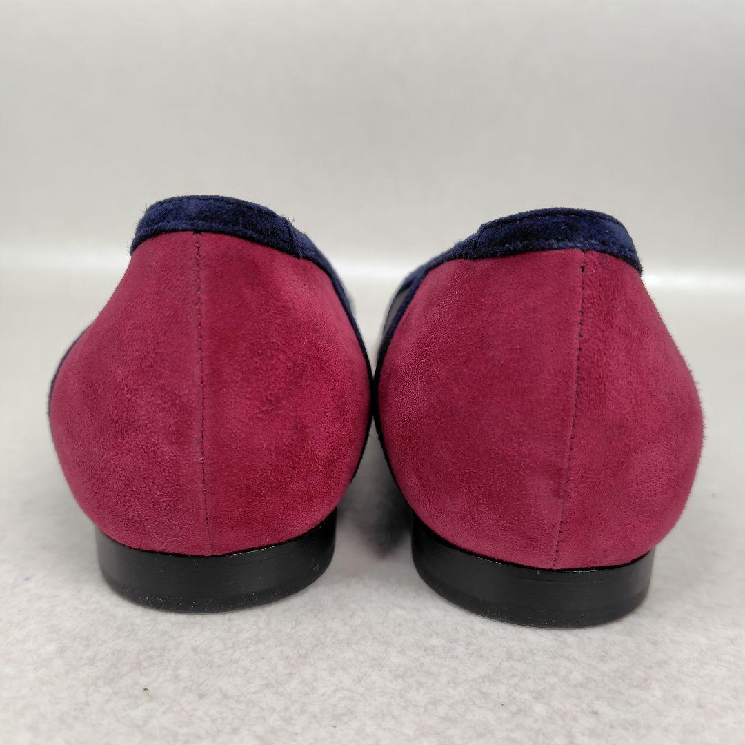 ★ほぼ未使用★ペリーコ パンプス 25cm フラット ポインテッド スエード