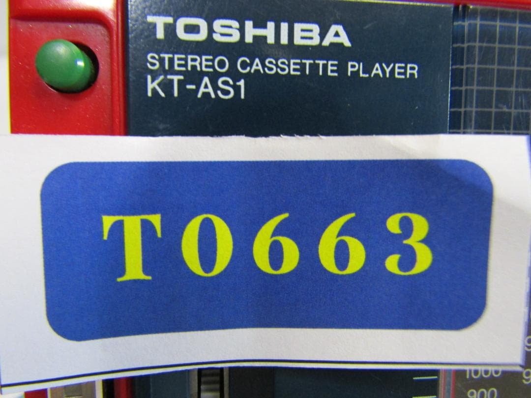 T0663 TOSHIBA KT-AS1 カセットプレーヤー ジャンク