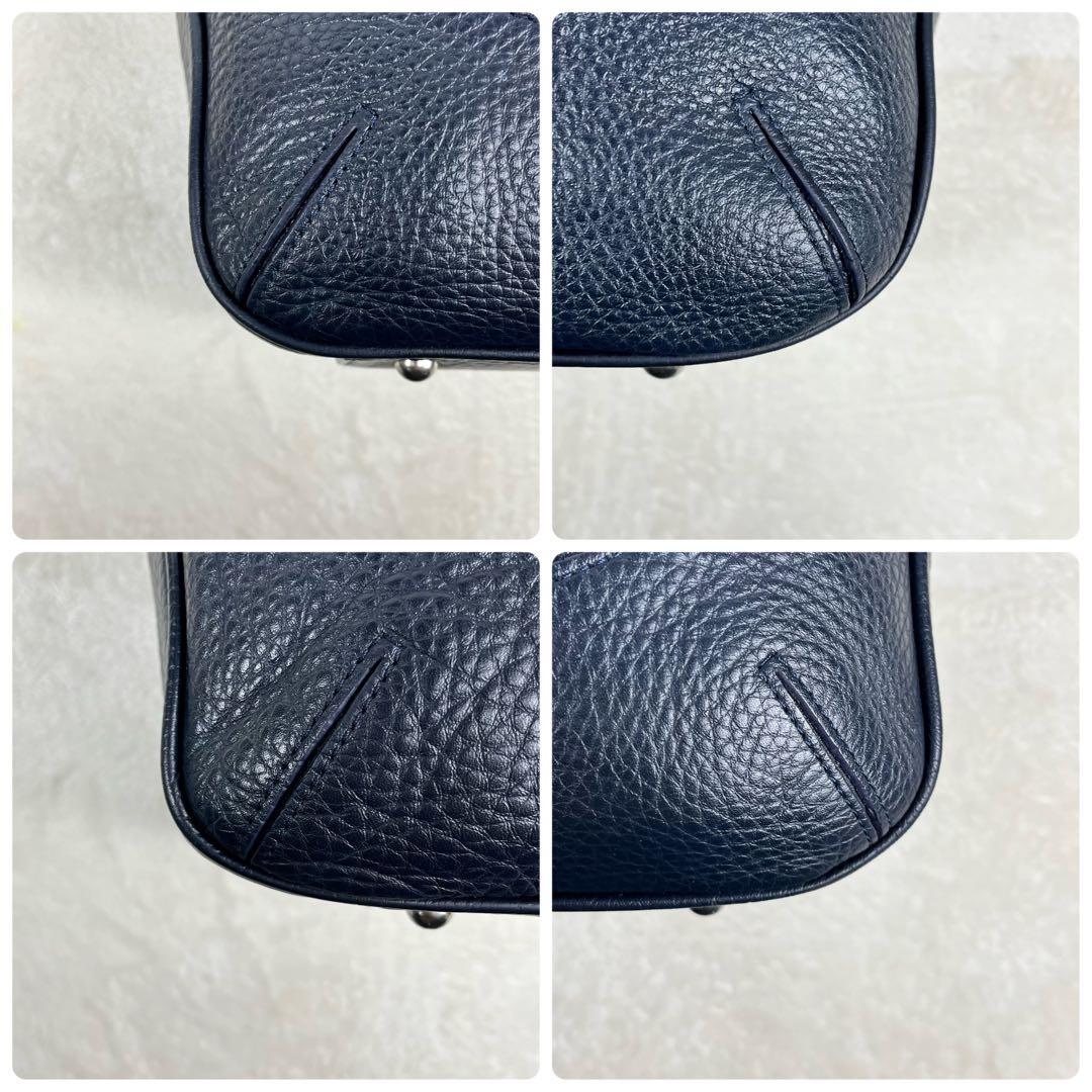 【極美品】 ペッレモルビダ フラップボストン メイデンヴォヤージュ ネイビー