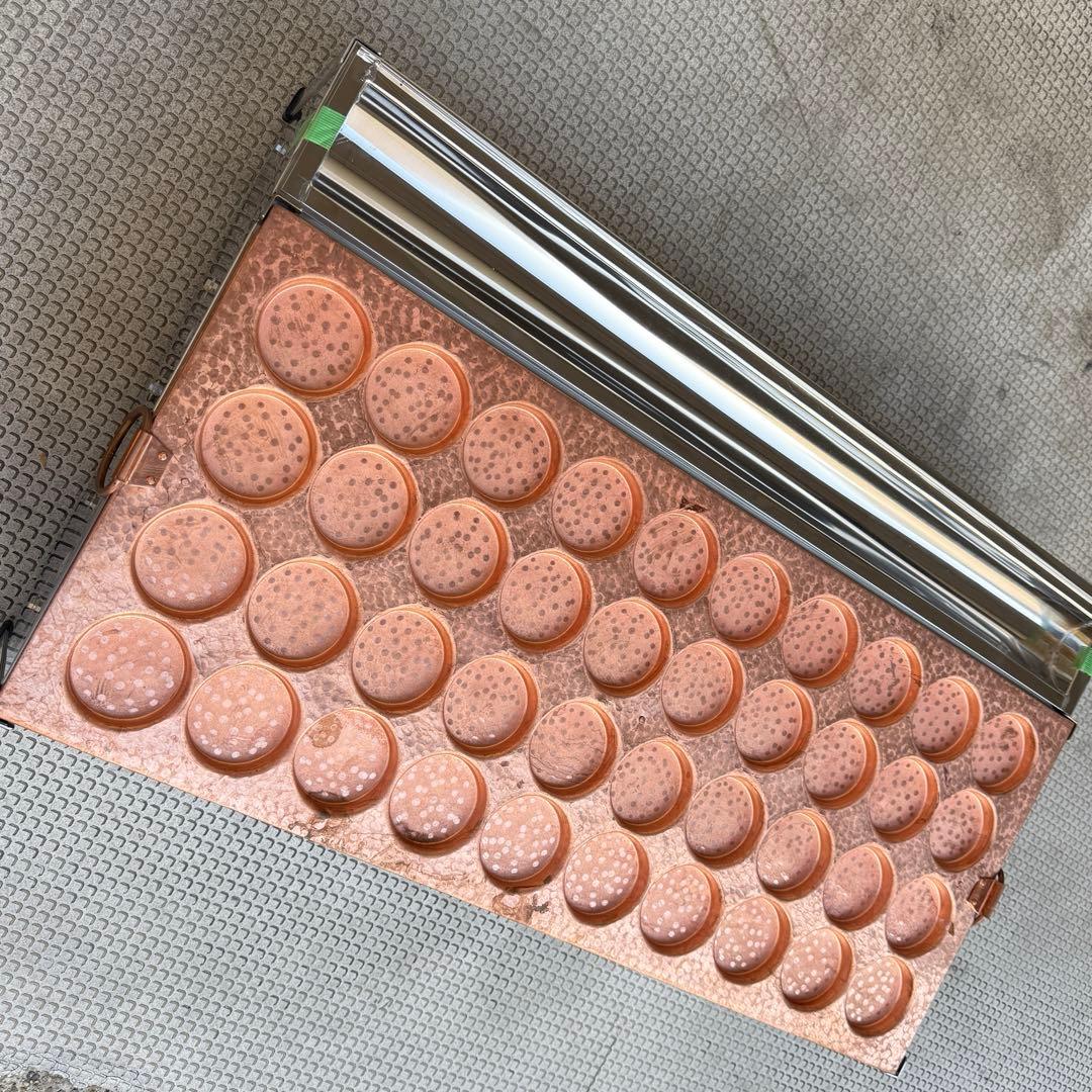 ★ポポ★ 業務用 大判焼機 銅板 プロパンガス用 20個焼40穴OK-40