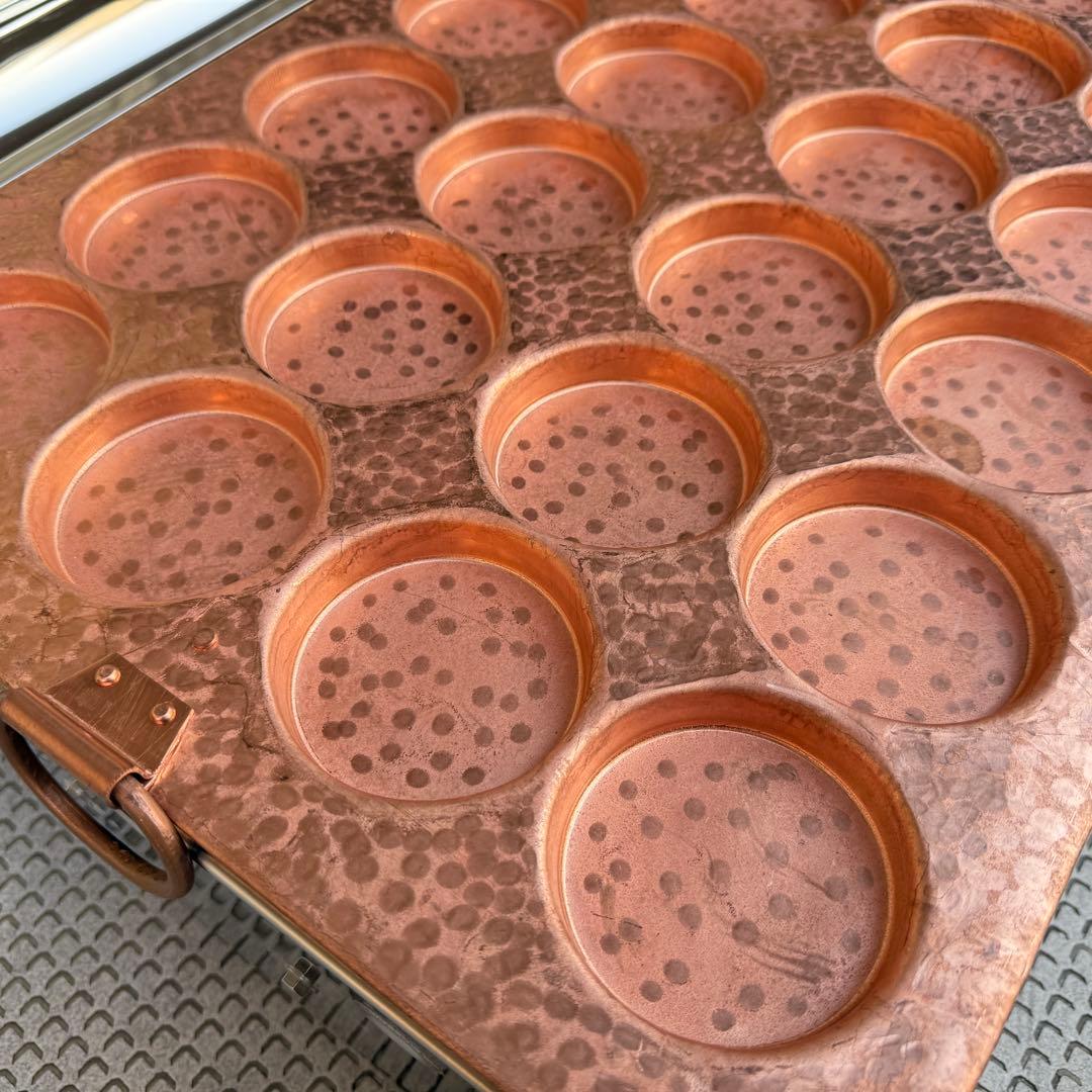 ★ポポ★ 業務用 大判焼機 銅板 プロパンガス用 20個焼40穴OK-40